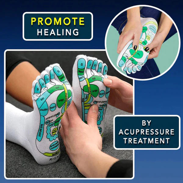 Comfort Fit Acupressure Reflexology Massage Socks Set