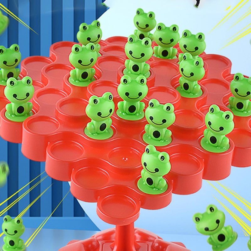 LearnPlay™ - Montessori Balance Board with Colorful Frog Design