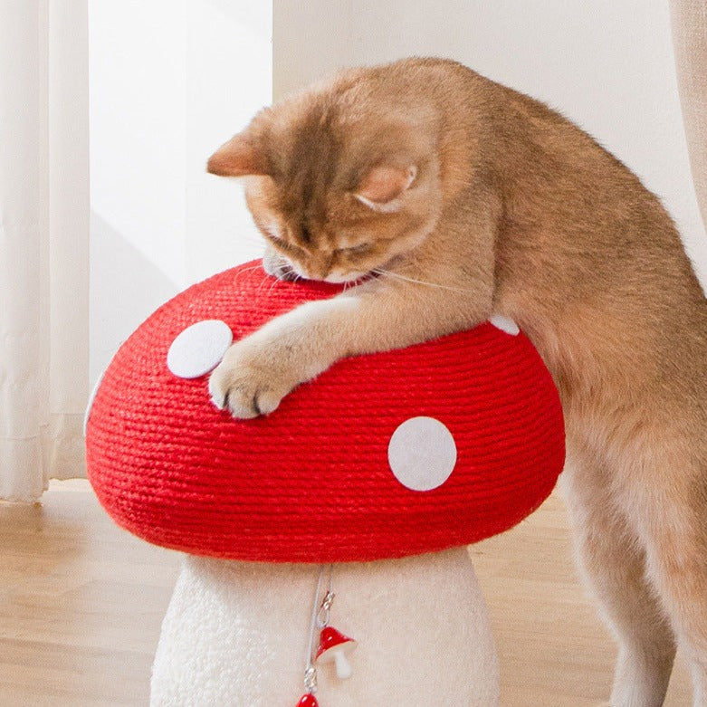 PurrPlay™ - Sisal Rope Mushroom Cat Scratching Post
