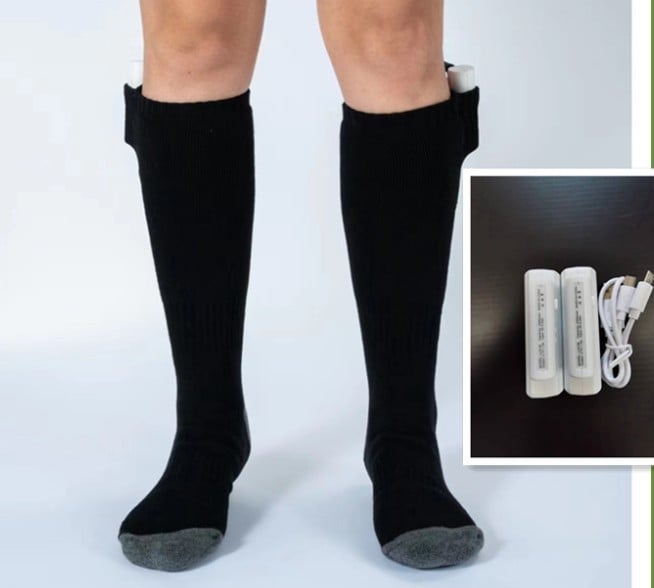Nolan™ - Rechargeable Heated Socks for All-Day Warmth
