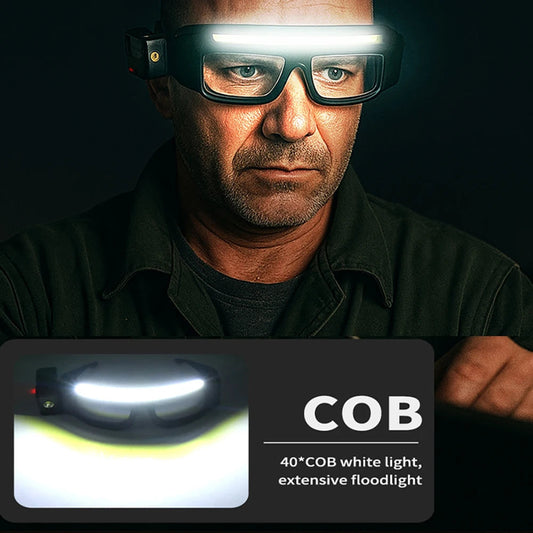 LumaGuard™ - Rechargeable LED Safety Glasses for Outdoor & Work