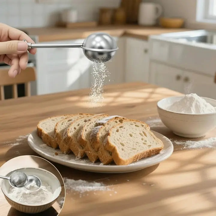 ChefEase™ - Stainless Steel Kitchen Scoop with Sieve