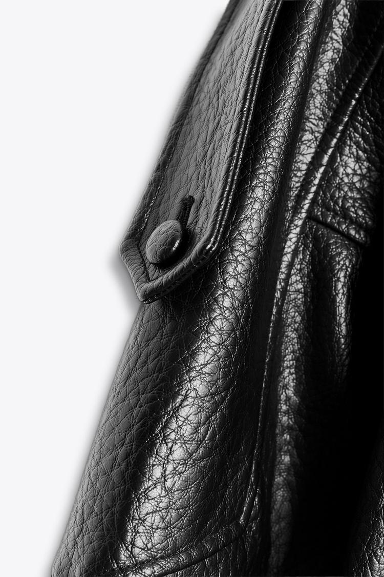 Black Faux Leather Jacket