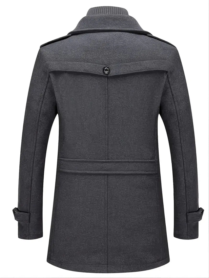 NordWool™ - Double Collar Men's Wool Coat