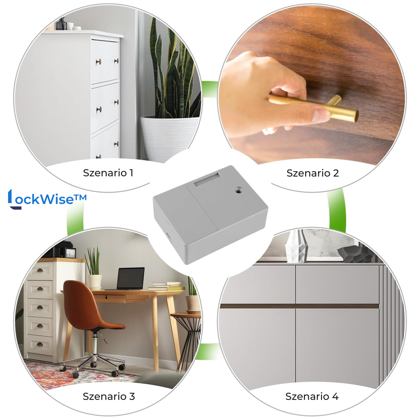 Sleek RFID Cabinet Lock for Secure Doors and Drawers