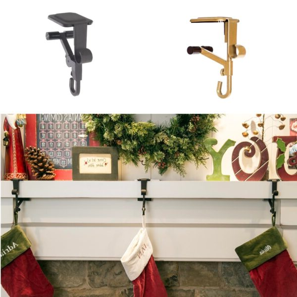 Heavy Duty 2-in-1 Garland and Stocking Hangers for Holiday Decor