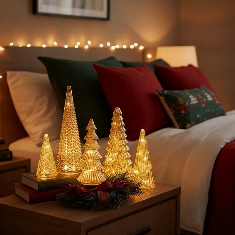 LumiTree™ - Illuminated Resin Decorative Trees Set