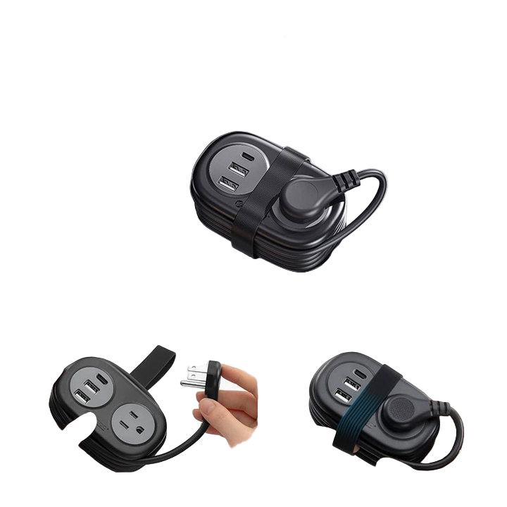 GlobeTrekker™ - Travel Power Strip with USB & Ventilated Design