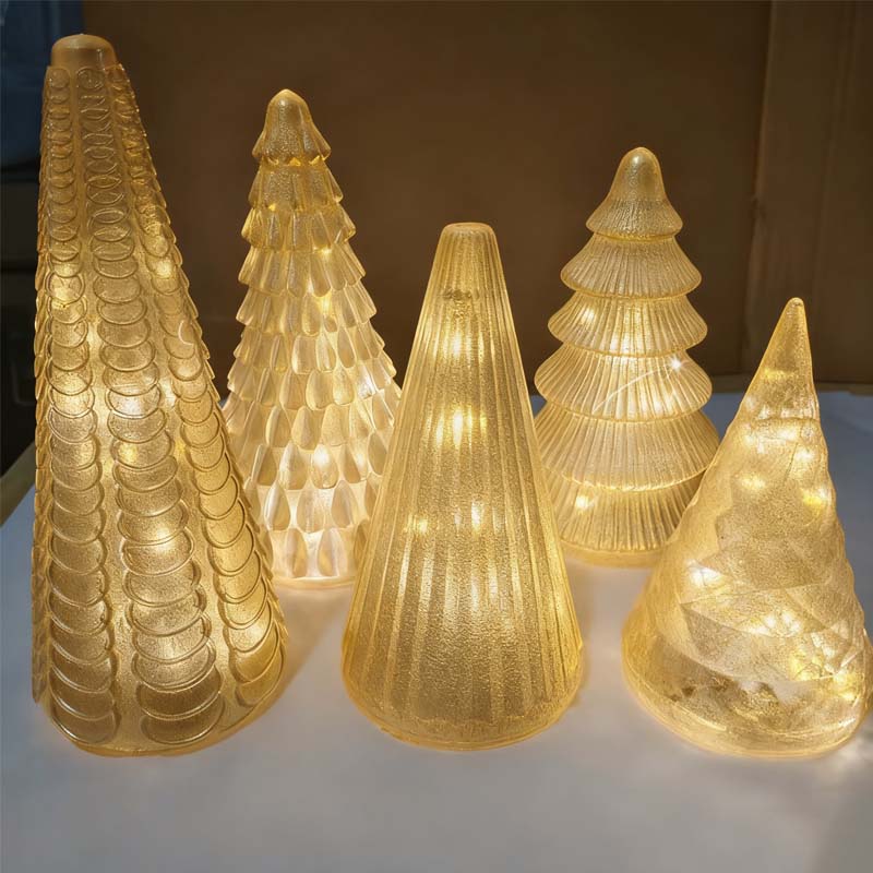 LumiTree™ - Illuminated Resin Decorative Trees Set