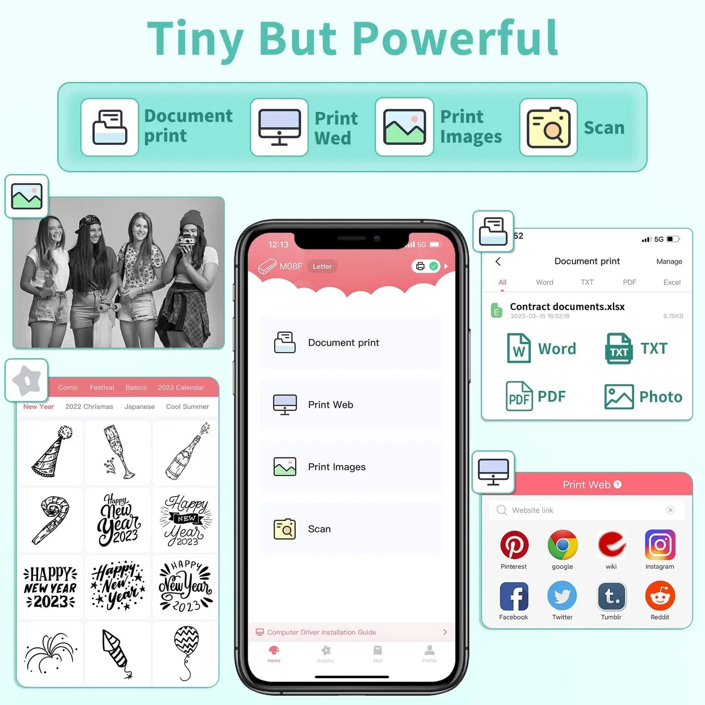 PrintEase™ - Portable Thermal Receipt Printer