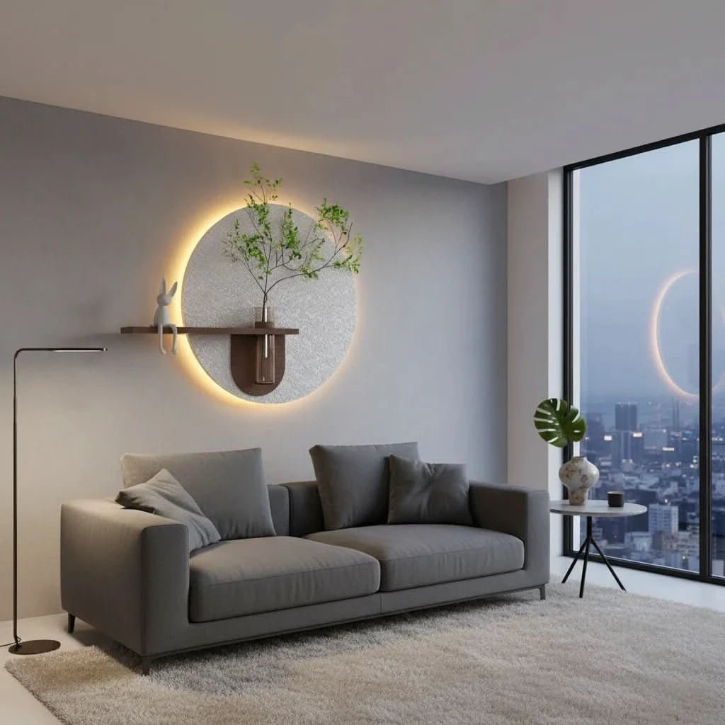 LunaGlow™ - Minimalist Moon Wall Lamp Art