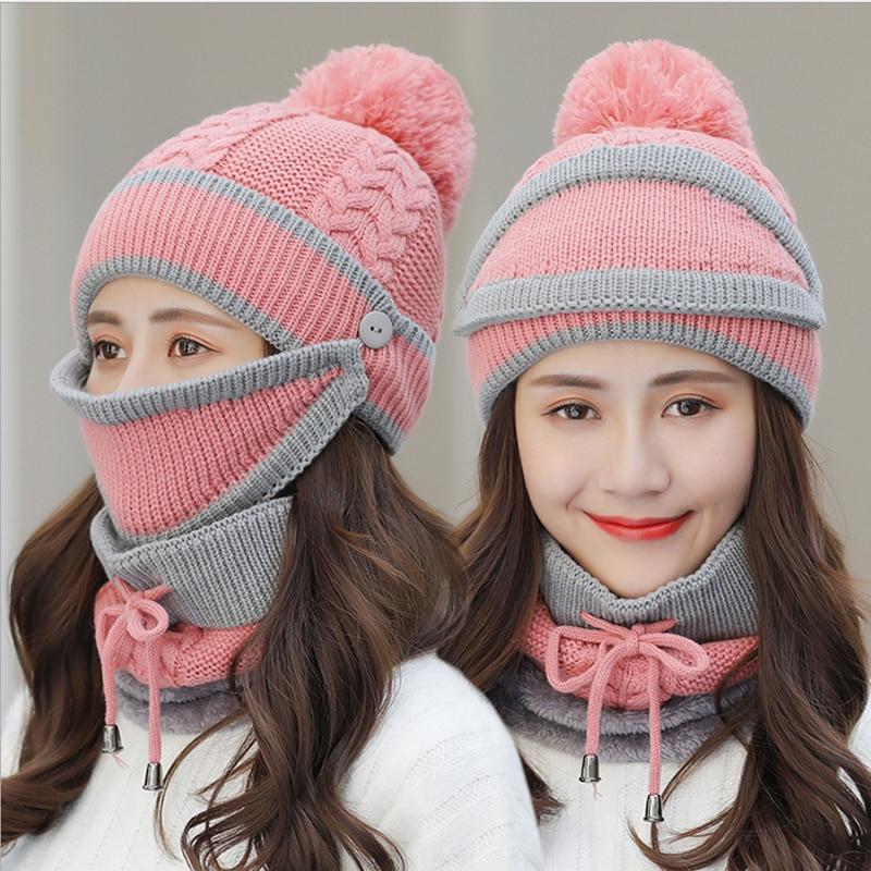 Cozy Knit Winter Hat and Scarf Set for Women