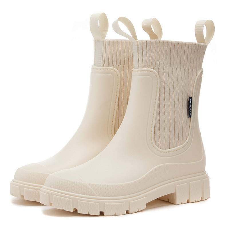 Waterproof Rubber Boots with Non-Slip Sole