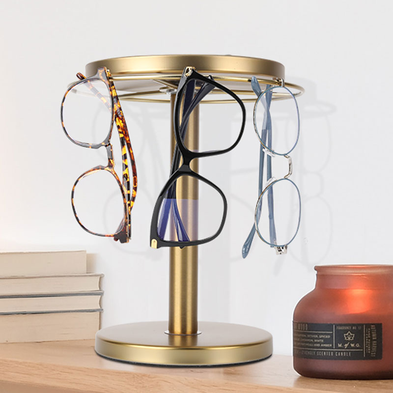 360° Rotating Glasses Stand - Eyewear & Jewelry Organizer