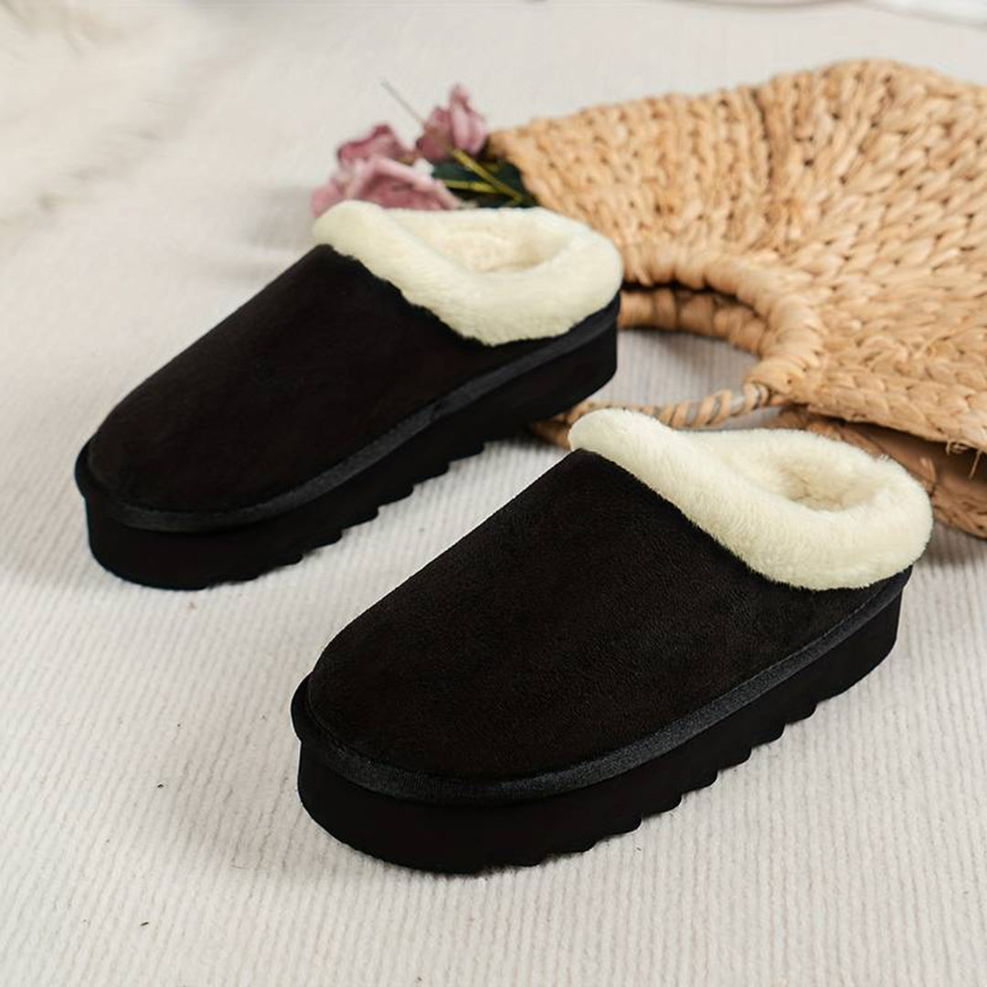 Cozy Fleece-Lined Slip-On Women's Slippers