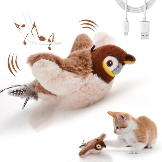 Interactive Chirping Bird Cat Toy for Active Playtime