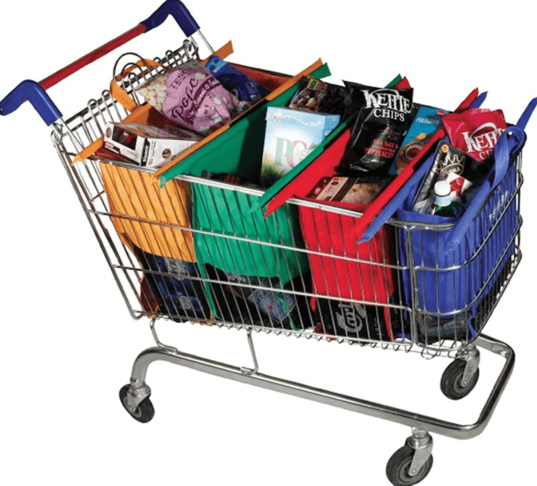 EcoTrolley™ - Intelligent Reusable Shopping Bags for Everyday Eco-Friendly Use