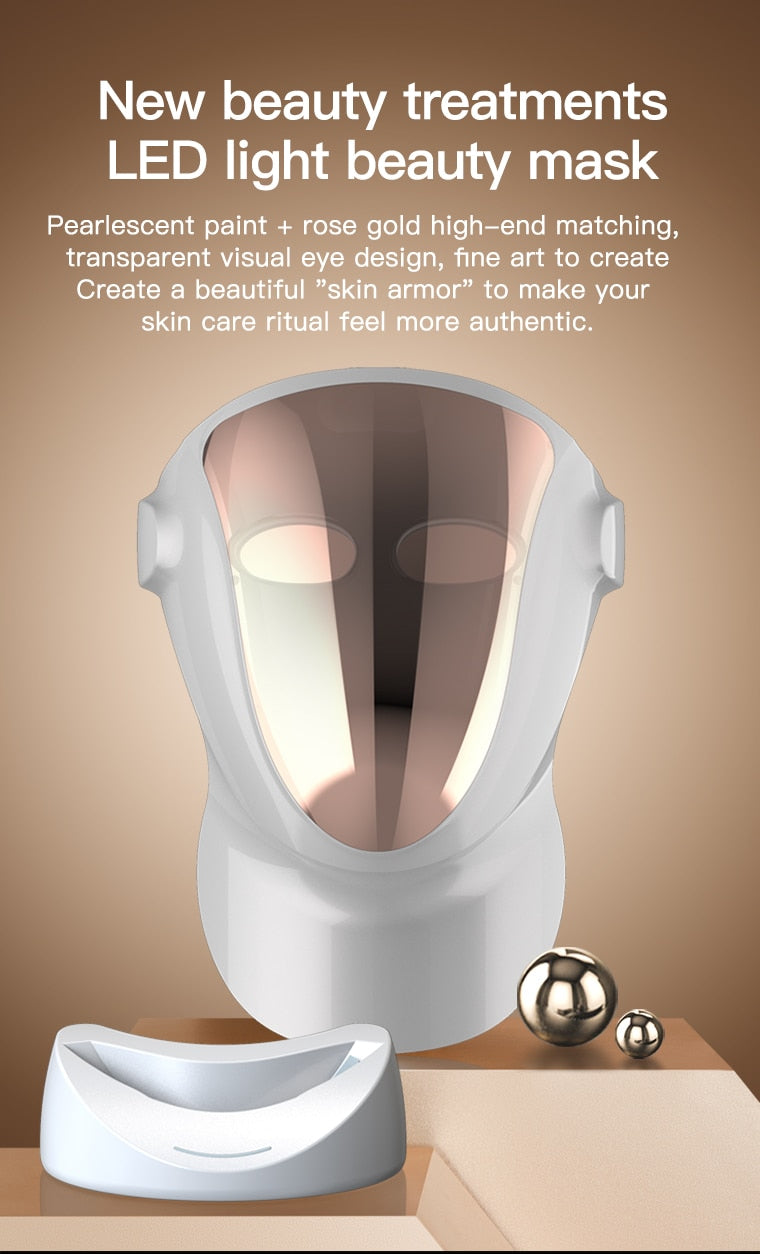 LumaGlow™ LED Light Therapy Anti-Aging Mask