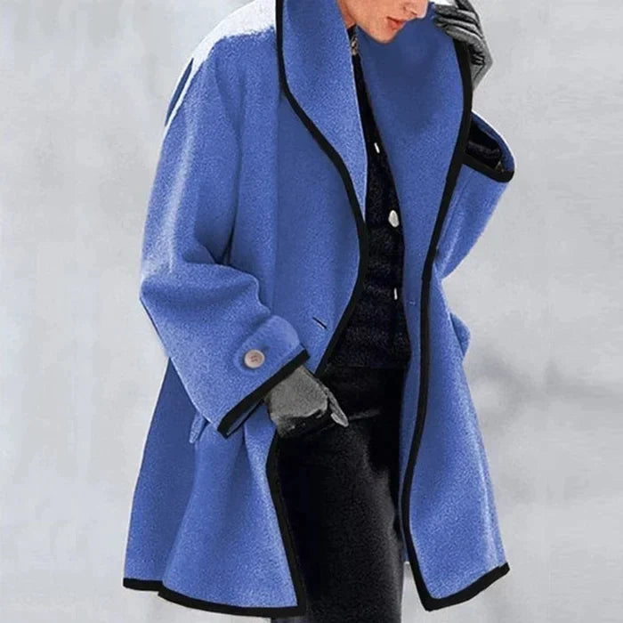 Classic Wool Blend Coat for Fall and Winter