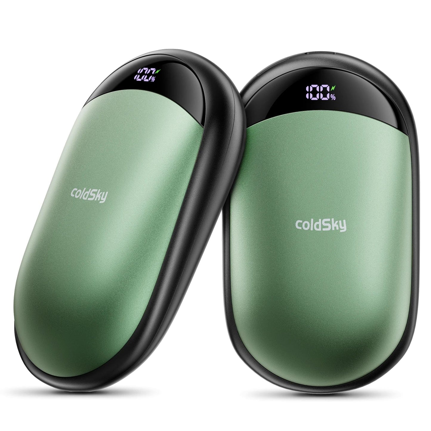 coldSky™ 2-in-1 Rechargeable Magnetic Hand Warmers with Digital Display