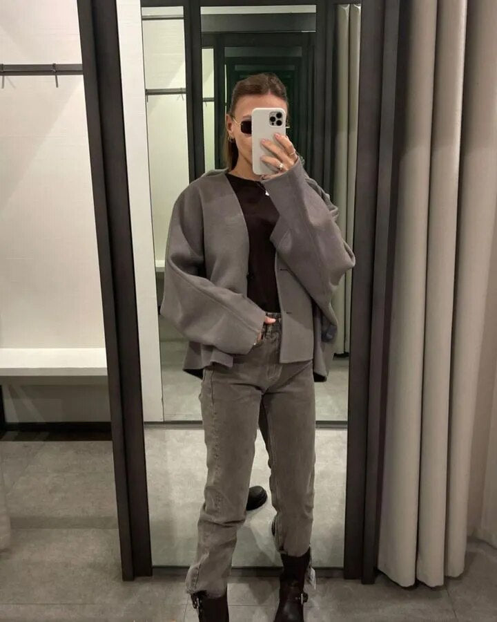 Cozy Wool Blend Winter Coat