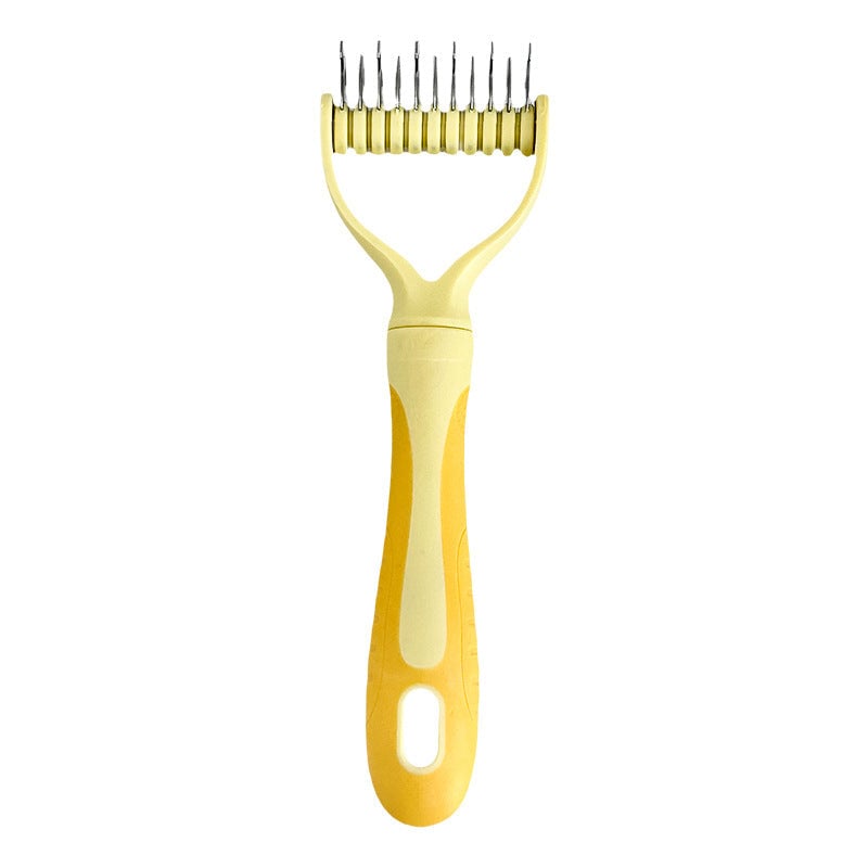 Durable Stainless Steel Detangling and Fur Care Comb