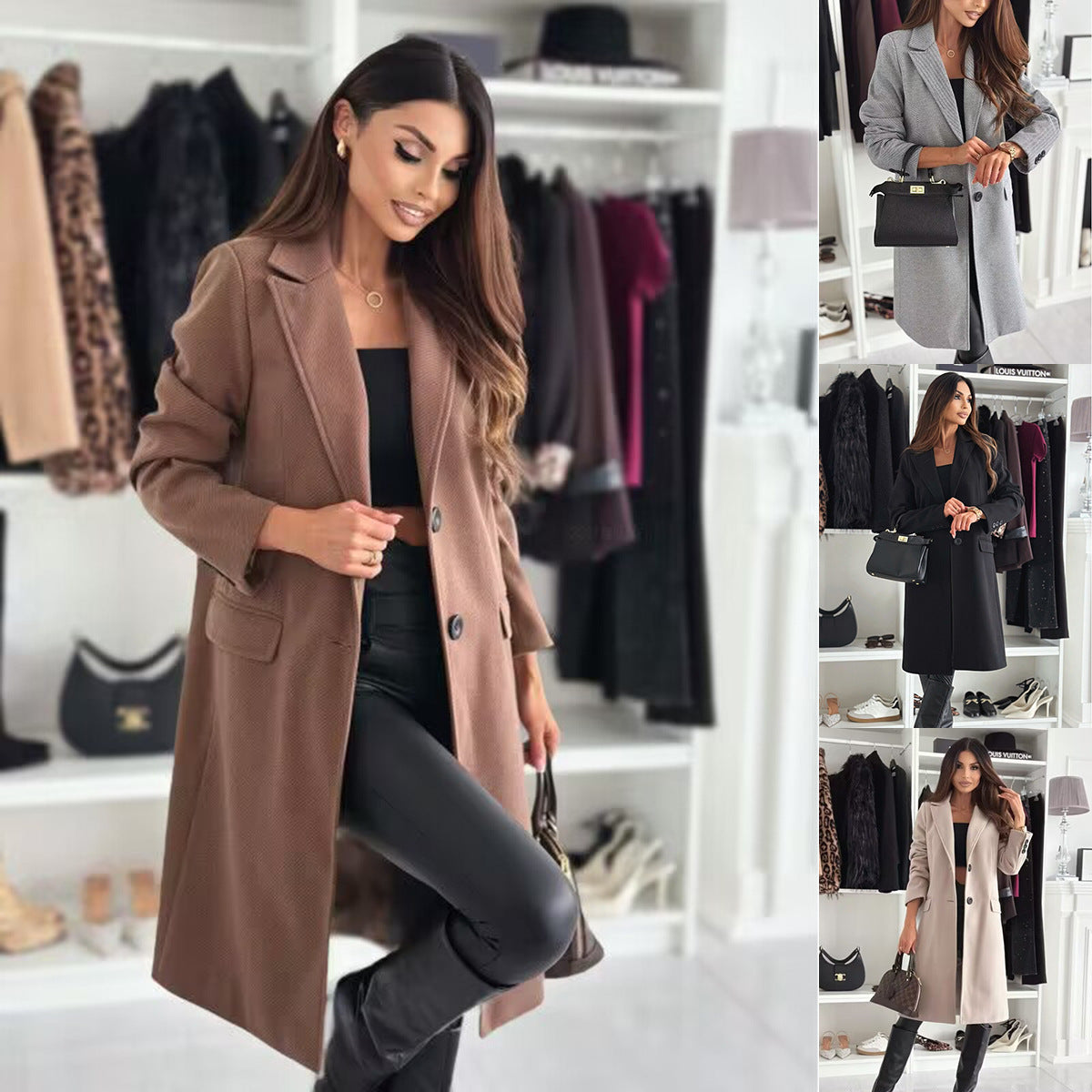 Elegant Women's Long Winter Coat