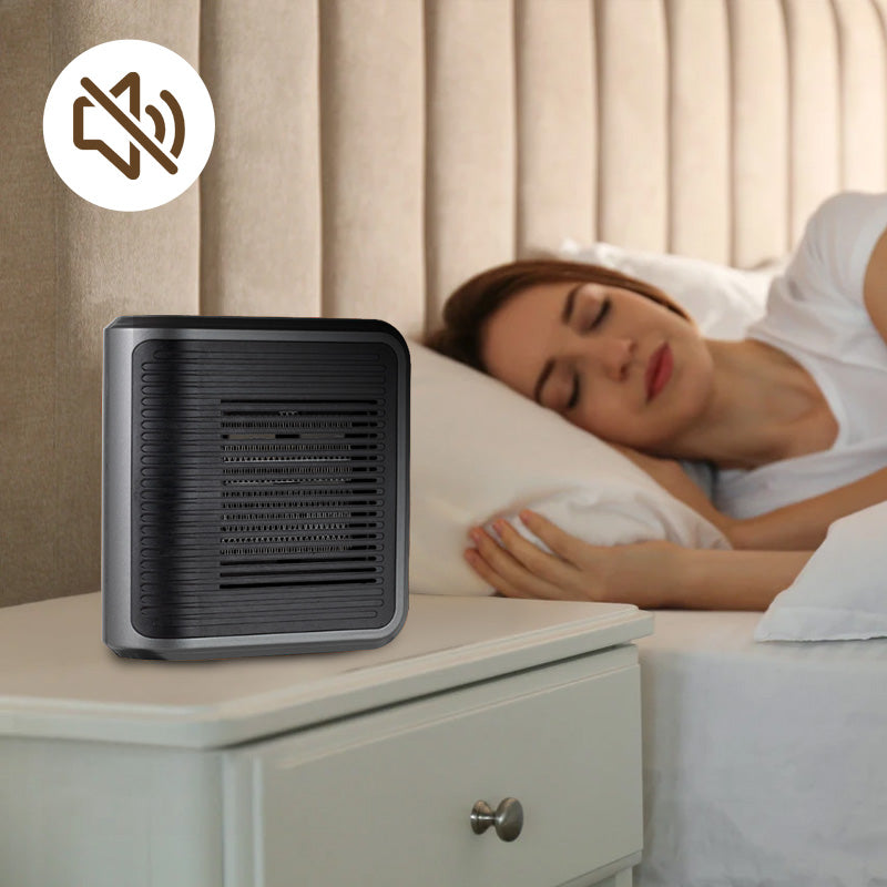Compact 800W Wall Heater with Adjustable Thermostat and Timer