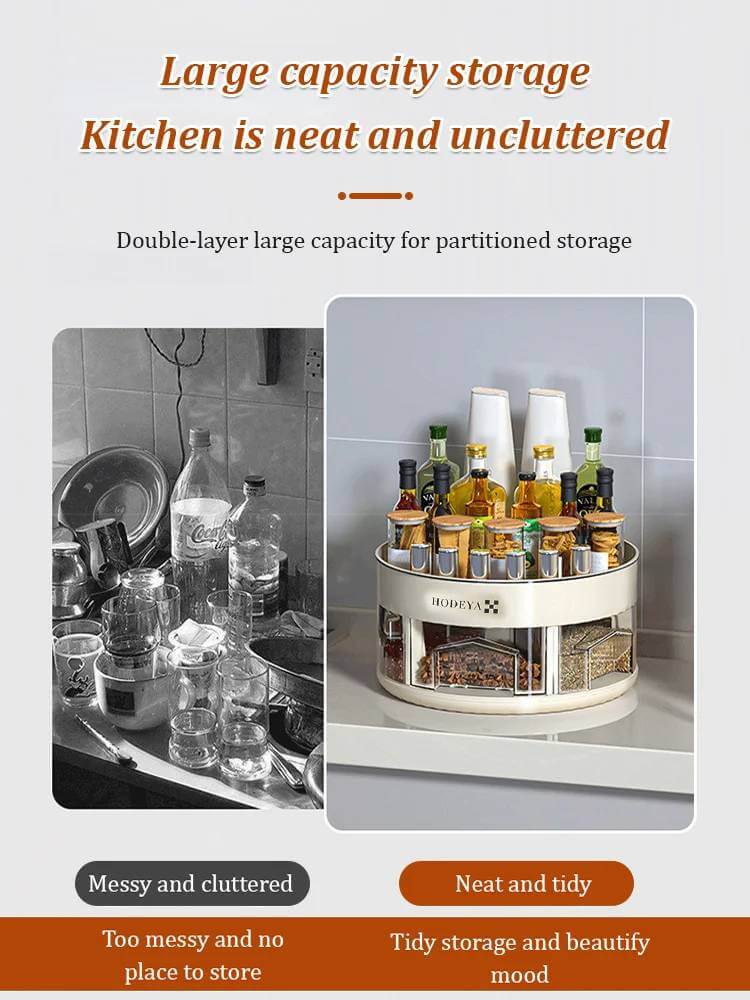 SpiceSphere™ - 360° Rotating Kitchen Organizer