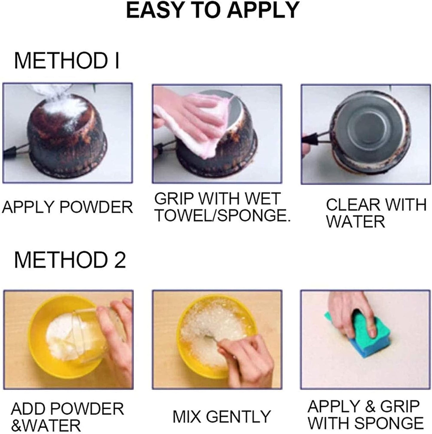 Natural Stain Remover Powder Set for Tough Grease and Dirt