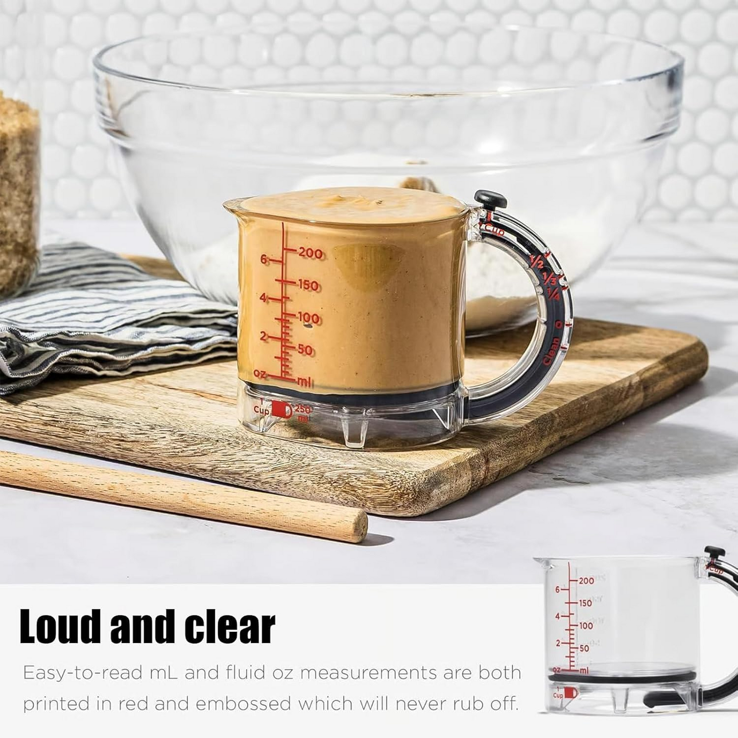 SmartMeasure™ - 4-in-1 Adjustable Measuring Cup for Easy Cooking