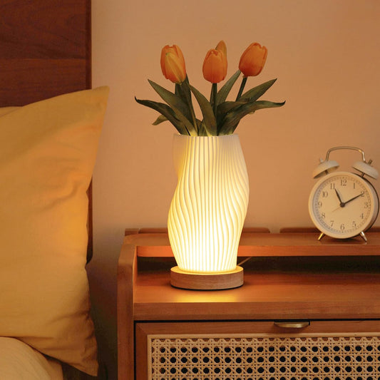 LumiGlow™ - Vintage Striped Night Light Lamp