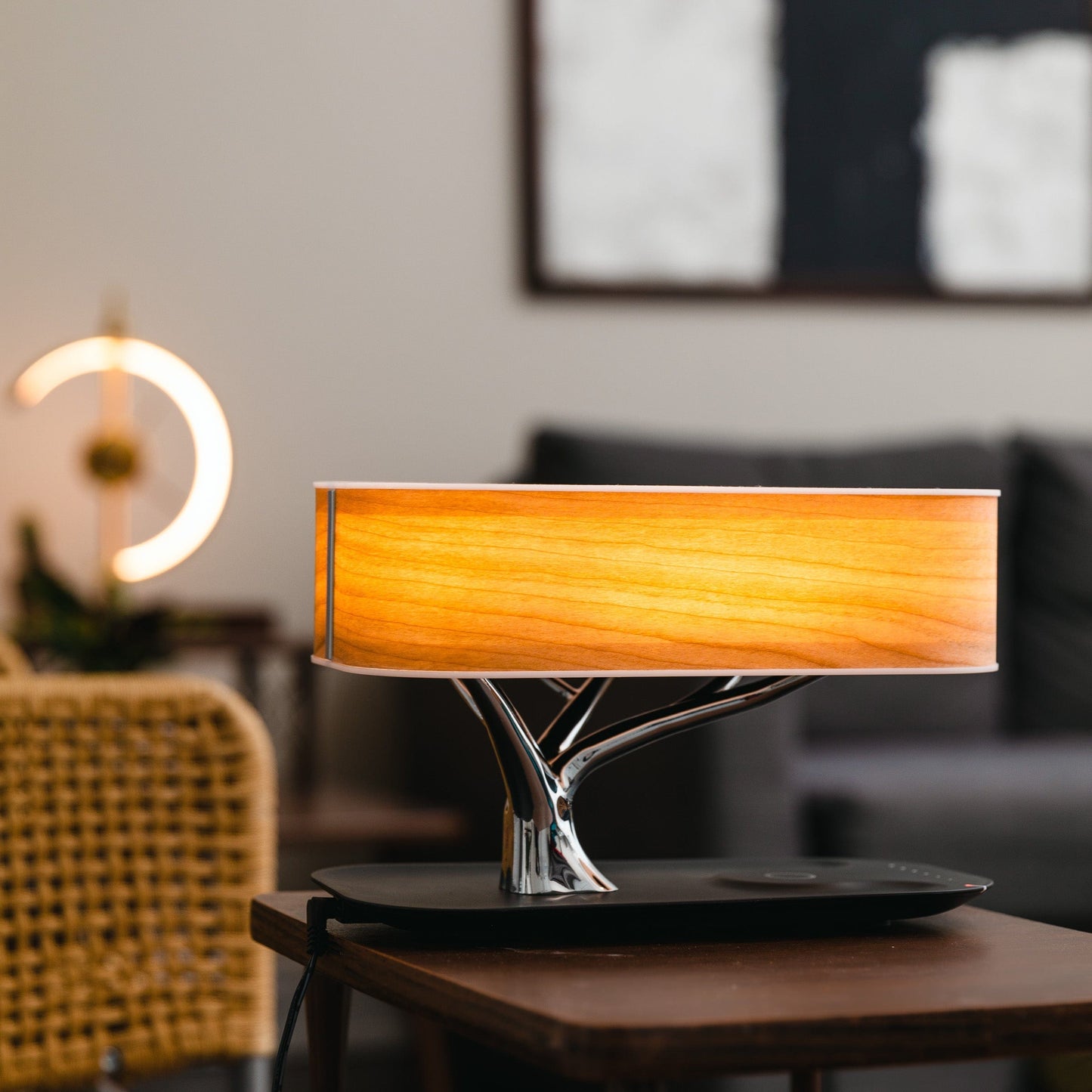 GlowNest - Declutter Your Space with Light, Music, and Wireless Charging
