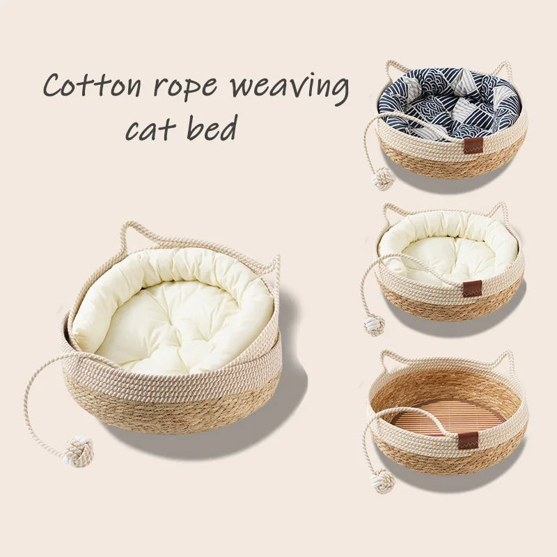 PurrNest - Ultimate Cozy Cat Bed for Year-Round Comfort