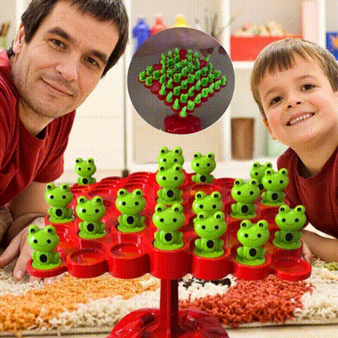 LearnPlay™ - Montessori Balance Board with Colorful Frog Design