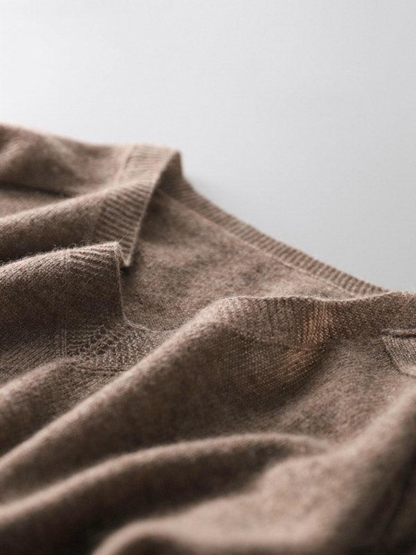 Luxury Soft Cashmere V-Neck Sweater for Women