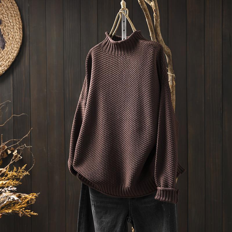 Cozy Waffle Knit Sweater for Layered Looks