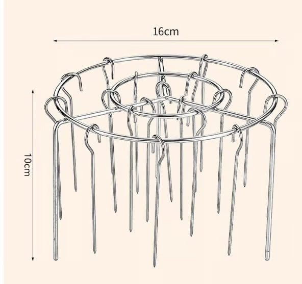 Vertical Air Fryer Barbecue Kebab Grill Rack