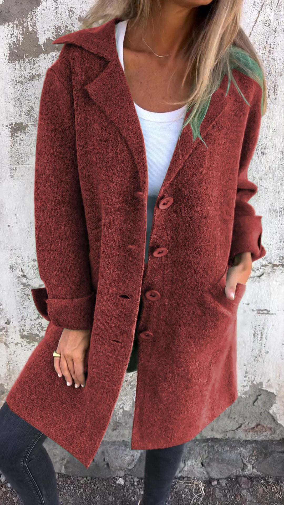 Casual Chic Lapel Cardigan with Pockets