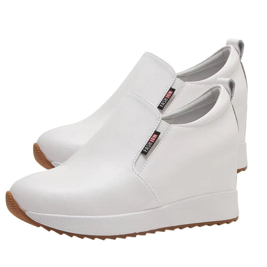 Chic Genuine Leather Ankle Boots with Block Heel