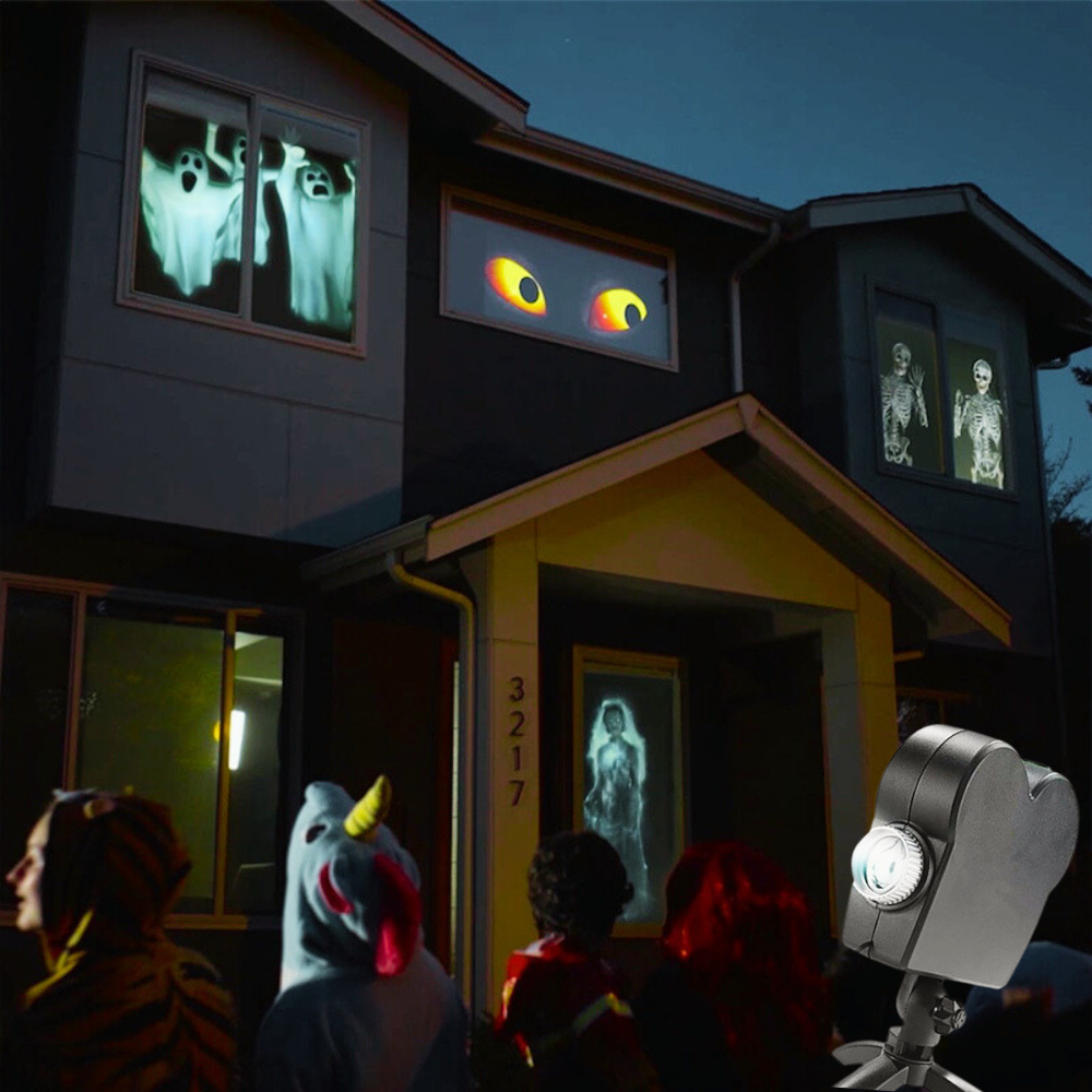 Halloween Spooky Night Light Projector for Festive Decor