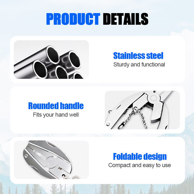 ToolFlex™ - Compact Multifunction Folding Pliers for Everyday Use