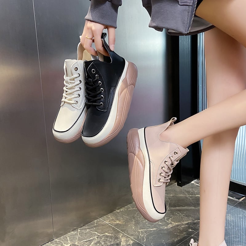 Women's High-Top Chunky Sole Martin Boots