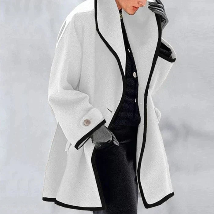 Classic Wool Blend Coat for Fall and Winter