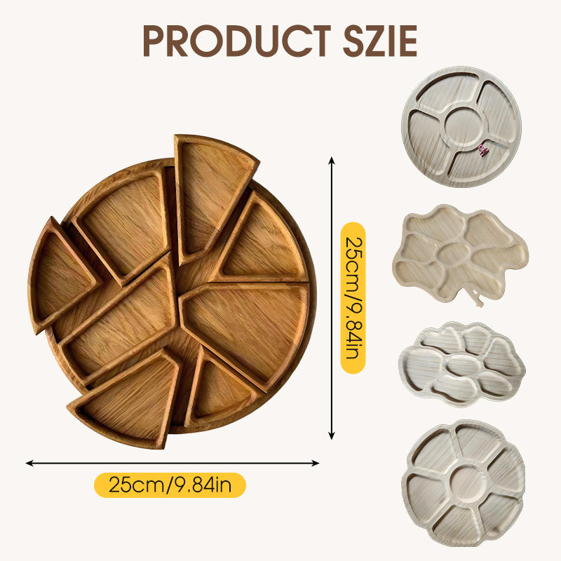 SnackEase™ - Detachable Divided Serving Tray for Snacks