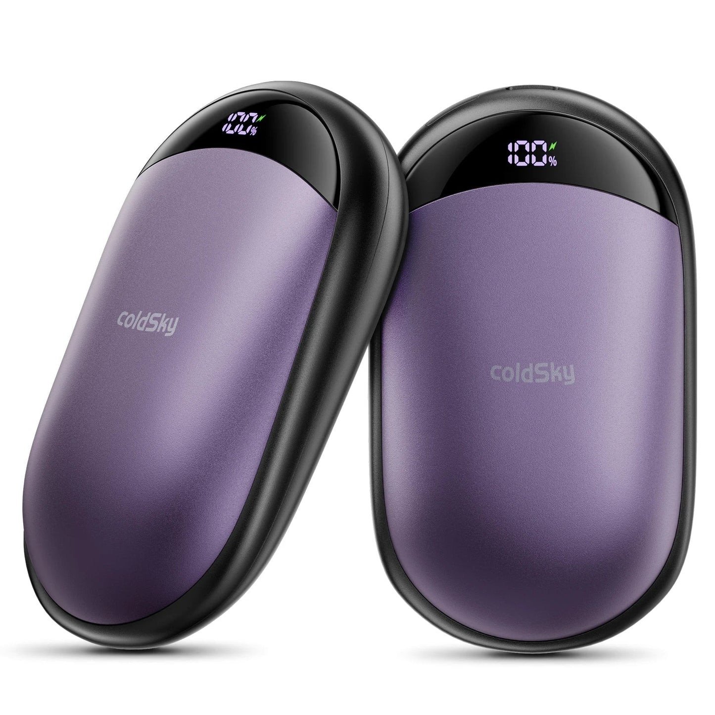 coldSky™ 2-in-1 Rechargeable Magnetic Hand Warmers with Digital Display