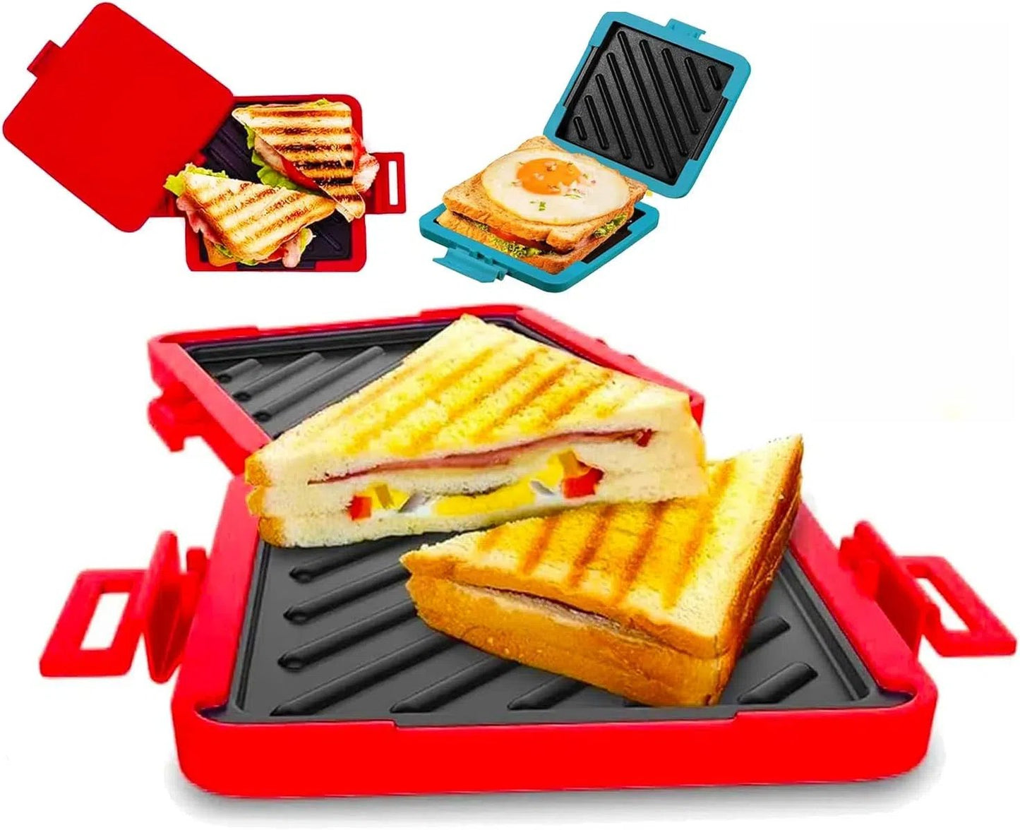 Compact Microwave Toastie Sandwich Maker for Quick Snacks