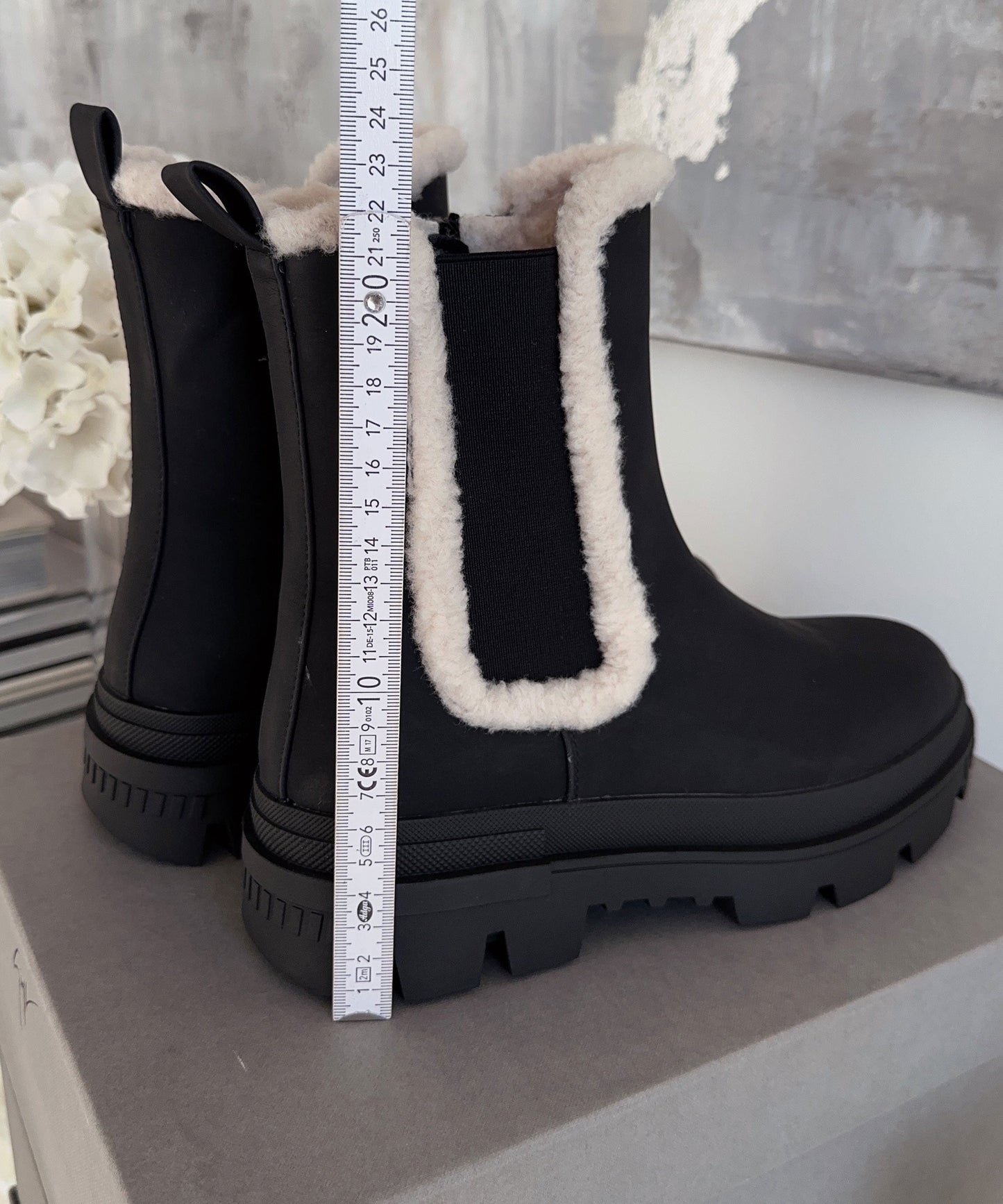 Chic Black Leather Ankle Boots