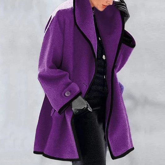 Classic Wool Blend Coat for Fall and Winter