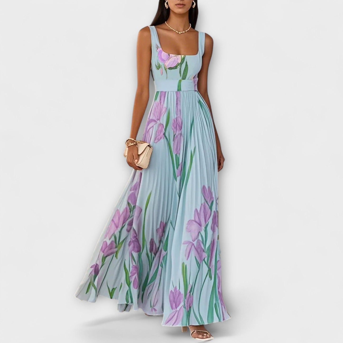 Flowy Chiffon Maxi Dress